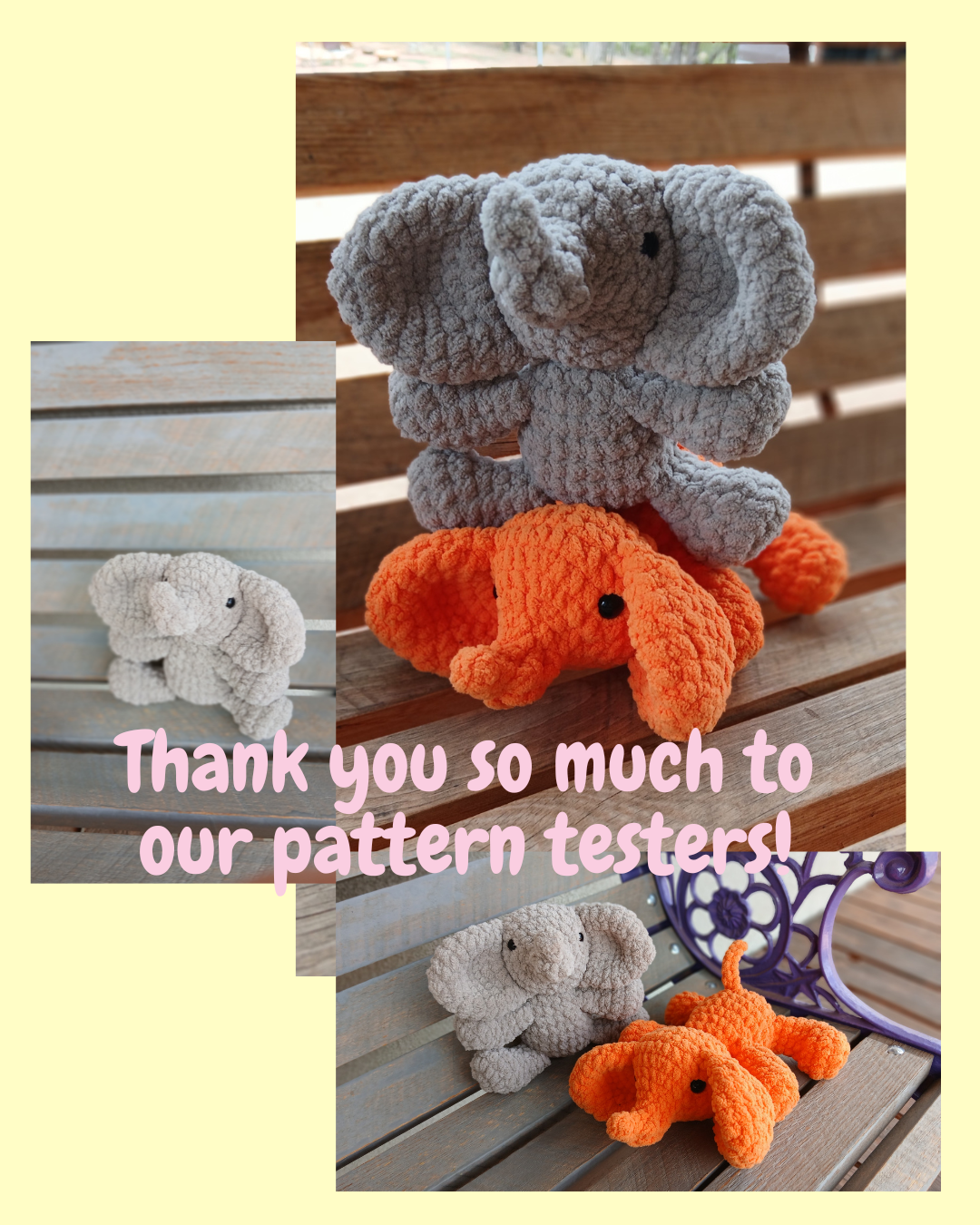 Ellio/Ellie the Elephant Crochet Pattern