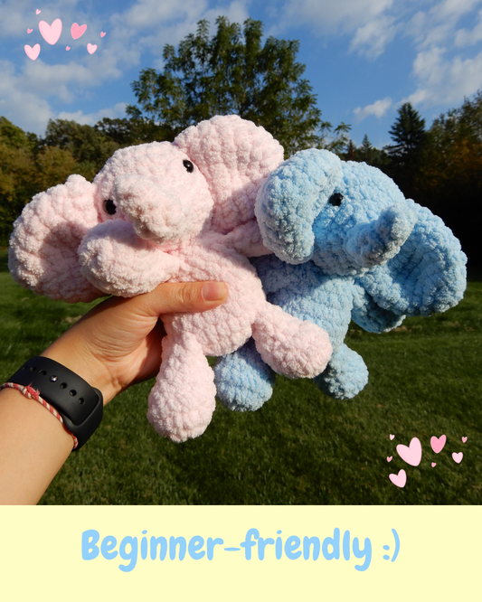 Ellio/Ellie the Elephant Crochet Pattern