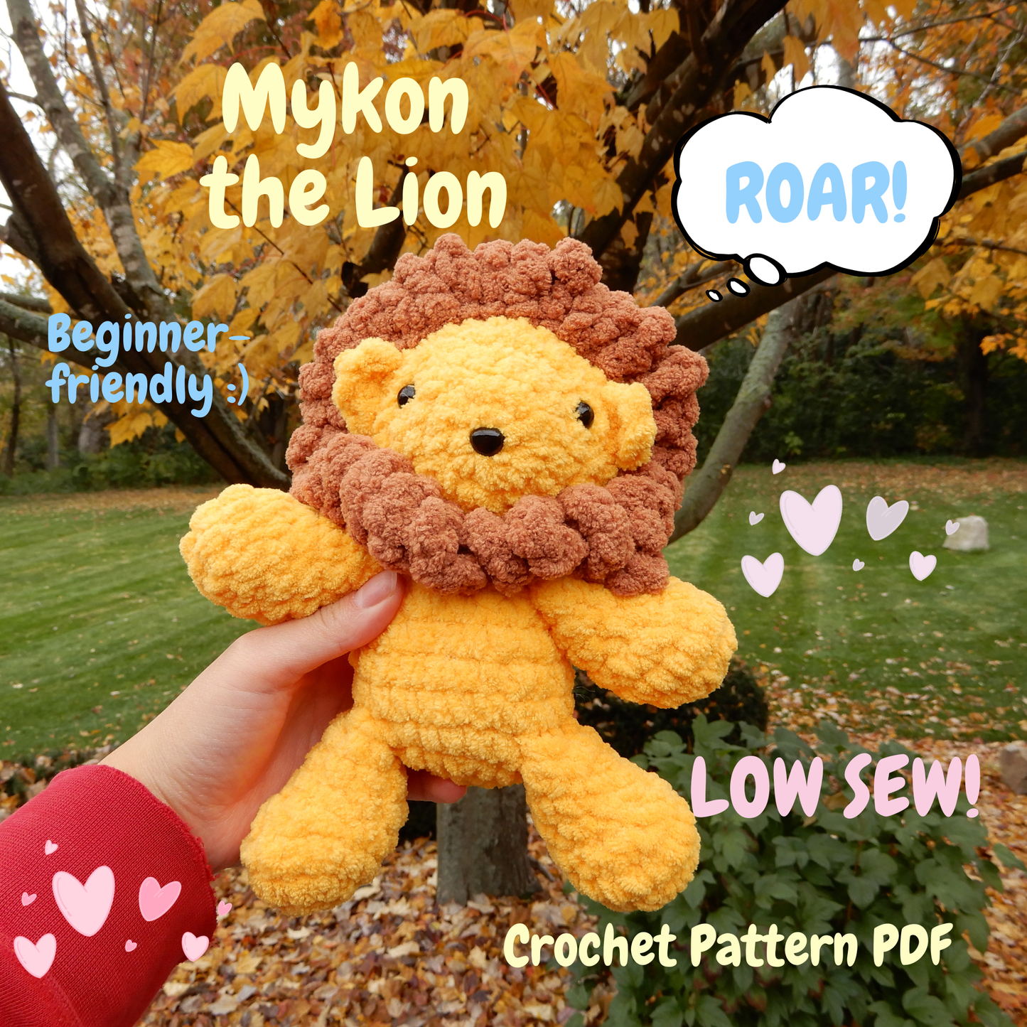 Mykon the Lion Crochet Pattern